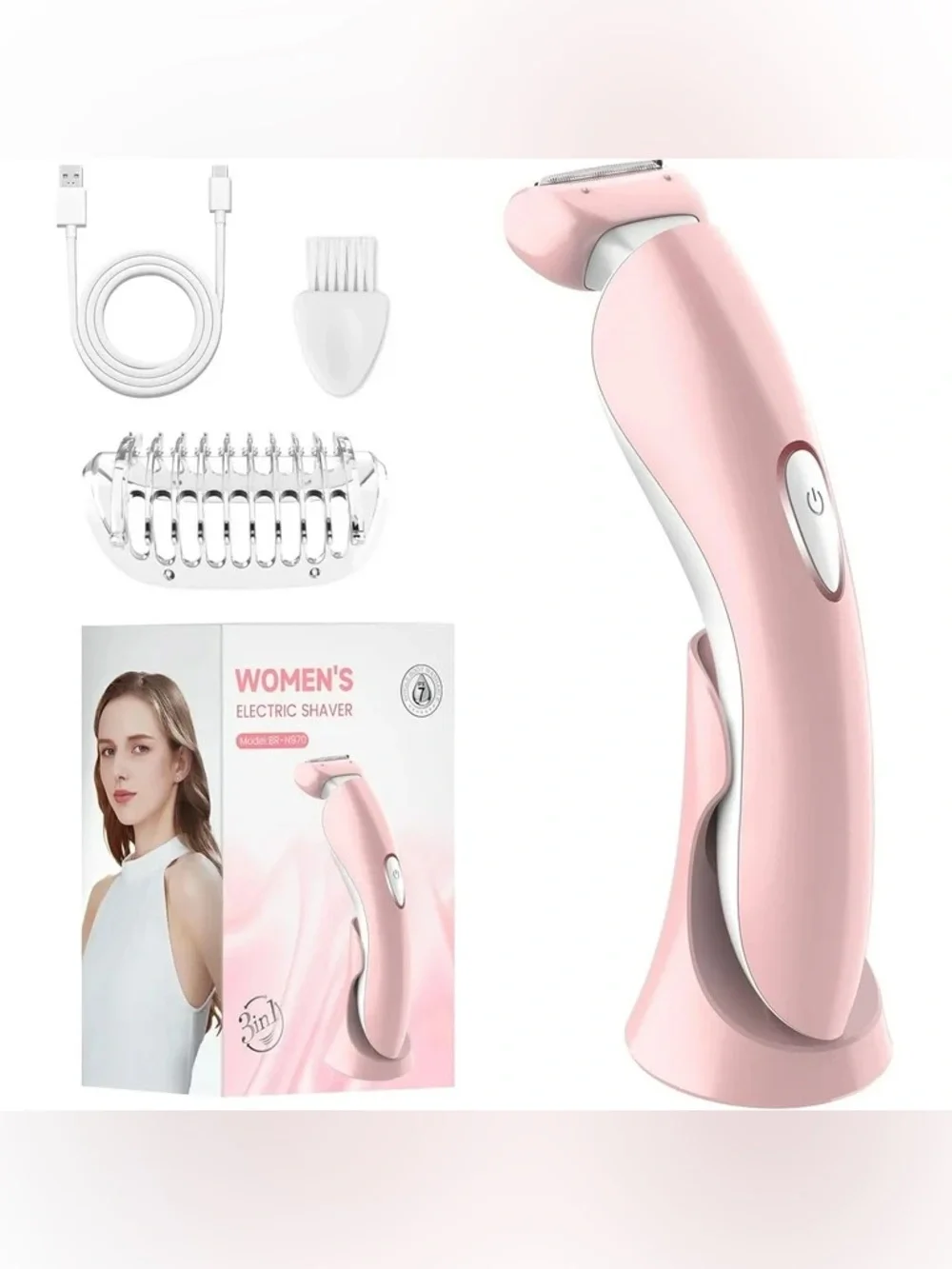 Electric Razor for Women Pink